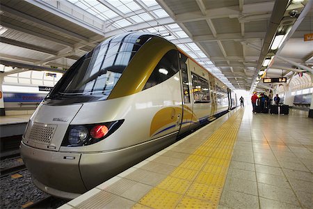 south african (places and things) - High-speed Gautrain at O.R. Tambo airport, Johannesburg, Gauteng, South Africa Stock Photo - Rights-Managed, Code: 862-03808276