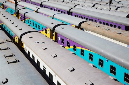 Former les chariots à la Station de Park, Johannesburg, Gauteng, Afrique du Sud Photographie de stock - Rights-Managed, Code: 862-03808296