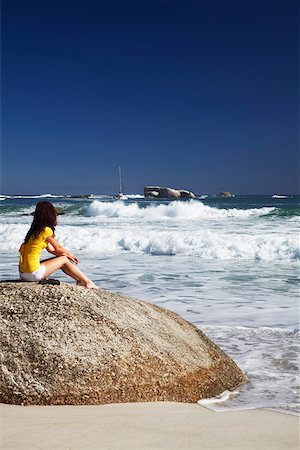 simsearch:862-03808374,k - Woman on Clifton 2nd beach, Clifton, Cape Town, Western Cape, South Africa Foto de stock - Con derechos protegidos, Código: 862-03808316