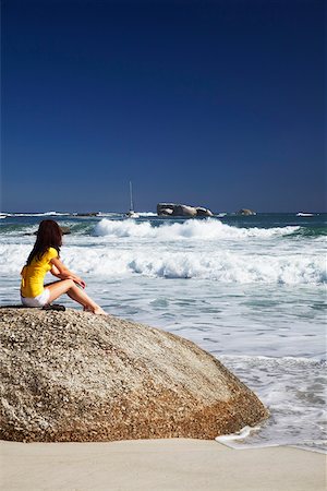 Woman on Clifton 2nd beach, Clifton, Cape Town, Western Cape, South Africa Stock Photo - Rights-Managed, Code: 862-03808316