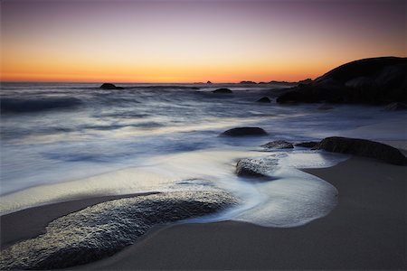 south africa and landscape - Camps Bay beach at sunset, Cape Town, Western Cape, South Africa Stock Photo - Rights-Managed, Code: 862-03808343