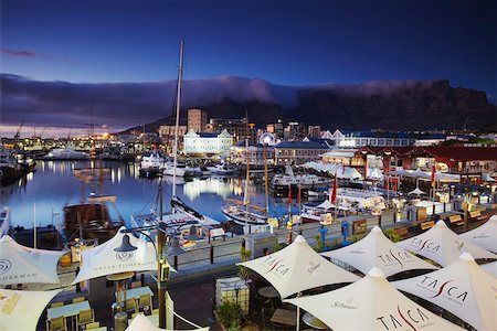 south africa and cities - Victoria and Alfred Waterfront at dawn, Cape Town, Western Cape, South Africa Stock Photo - Rights-Managed, Code: 862-03808362