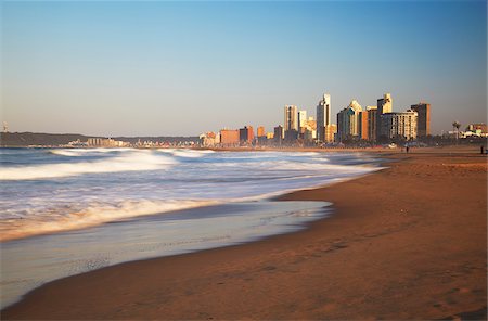 durban - Durban skyline and beachfront, KwaZulu-Natal, South Africa Stock Photo - Rights-Managed, Code: 862-03808386