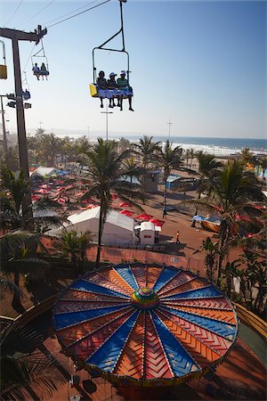 durban - Chair lift above funfair along beachfront, Durban, KwaZulu-Natal, South Africa Stock Photo - Rights-Managed, Code: 862-03808382