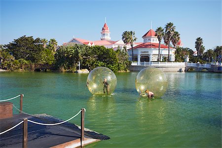 simsearch:862-03808402,k - Children playing in inflatable balls on lake at the Boardwalk entertainment complex, Summerstrand, Port Elizabeth, Eastern Cape, South Africa Stock Photo - Rights-Managed, Code: 862-03808412