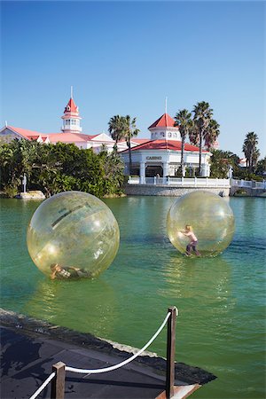 simsearch:862-03808402,k - Children playing in inflatable balls on lake at the Boardwalk entertainment complex, Summerstrand, Port Elizabeth, Eastern Cape, South Africa Stock Photo - Rights-Managed, Code: 862-03808413