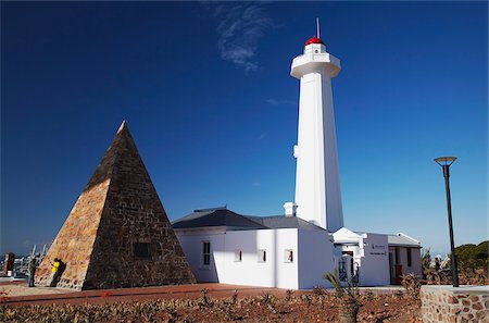 port elizabeth - Donkin lighthouse, Donkin Reserve, Port Elizabeth, Eastern Cape, South Africa Foto de stock - Con derechos protegidos, Código: 862-03808457