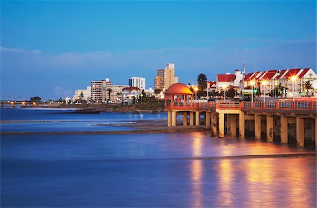 port elizabeth south africa - Summerstrand beachfront at dusk, Port Elizabeth, Eastern Cape, South Africa Stock Photo - Rights-Managed, Code: 862-03808467