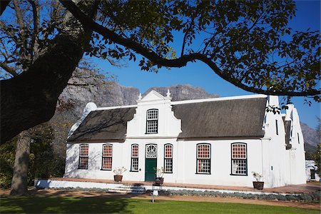 Le Rhone building, Boschendal Wine Estate, Franschhoek, Western Cape, South Africa Stock Photo - Rights-Managed, Code: 862-03808483