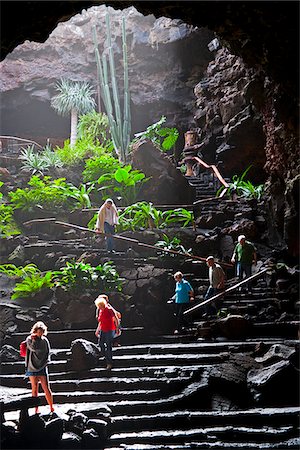 simsearch:862-03808563,k - Jameos del Agua, architecture and nature by the artist Cesar Manrique. Lanzarote Island. Belongs to the Canary Islands and its formation is due to recent volcanic activities. Stock Photo - Rights-Managed, Code: 862-03808561