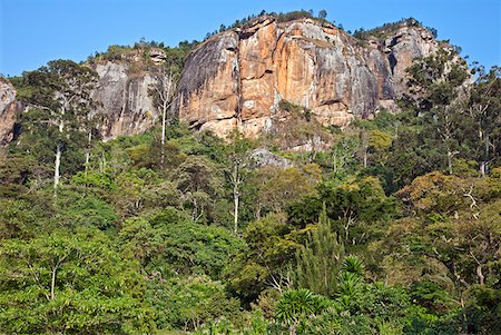 A large rock face in the Western Arc of the Usambara Mountains near Soni. Stock Photo - Rights-Managed, Code: 862-03808656