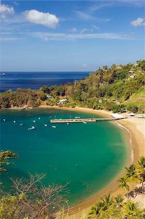 L'île des Caraïbes, Trinidad et Tobago, Tobago Baie sanglante Photographie de stock - Rights-Managed, Code: 862-03808650