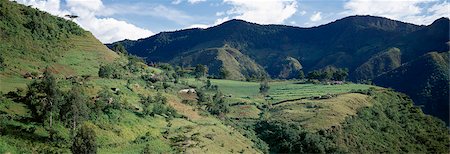 rolling hills panoramic - Fine farming country in the Tugen Hills, a massive fault block standing in the middle of the Gregory Rift.The Gregory Rift, an important section of the Eastern arm of Africas Great Rift Valley running through Kenya and Northern Tanzania, was named after Professor Gregory who identified the geological formation of the Rift, and coined the term Great Rift Valley. Stock Photo - Rights-Managed, Code: 862-03820664