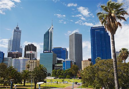 simsearch:862-03887261,k - Skyscrapers of city skyline, Perth, Western Australia, Australia Foto de stock - Direito Controlado, Número: 862-03887103