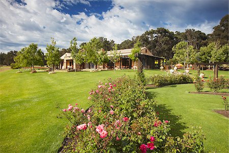 Garden at Laurence wine estate, Margaret River, Western Australia, Australia Stock Photo - Rights-Managed, Code: 862-03887115