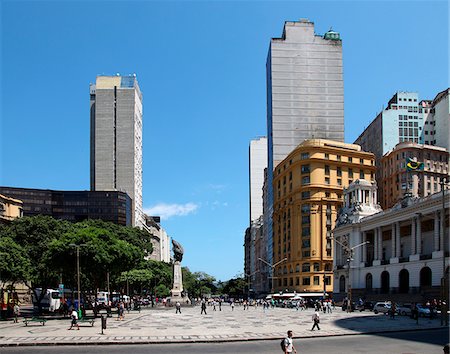 rio de janeiro centro - Praca Floriano in the centre of Rio de Janeiro. Brazil Stock Photo - Rights-Managed, Code: 862-03887406