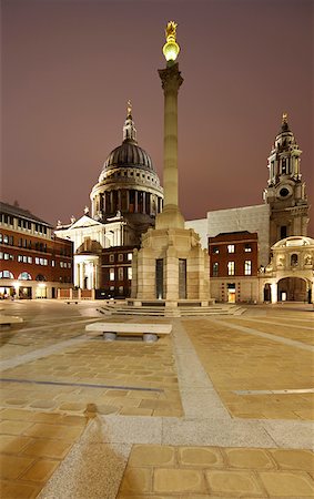 saint paul's cathedral - St. Pauls Cathedral, London, seen from Paternoster Square. Foto de stock - Con derechos protegidos, Código: 862-03887610