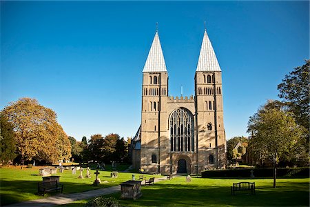 Southwell, England. The  Norman minster. Stock Photo - Rights-Managed, Code: 862-03887623