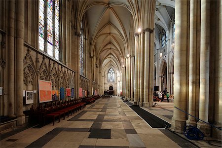 simsearch:862-03887665,k - York Minster is a Gothic cathedral in York, England and is one of the largest of its kind in Northern Europe alongside Cologne Cathedral. Stock Photo - Rights-Managed, Code: 862-03887664