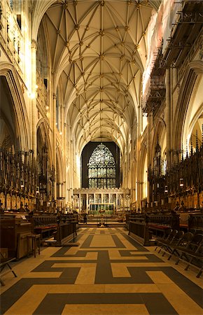 simsearch:862-03887665,k - York Minster is a Gothic cathedral in York, England and is one of the largest of its kind in Northern Europe alongside Cologne Cathedral. Stock Photo - Rights-Managed, Code: 862-03887666