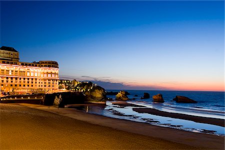 france aquitaine - Hotel of Bellevue, grandee plague, Biarritz, the Basque Provinces, France Stock Photo - Rights-Managed, Code: 862-03887718