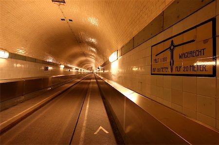 subway - The old Tunnel under the River Elbe in Hamburg, Germany Stock Photo - Rights-Managed, Code: 862-03887857