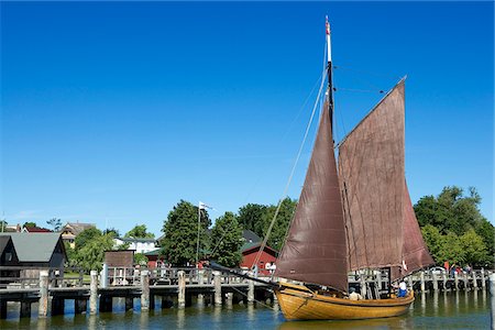 Sailing boat, Ahrenshoop, Mecklenburg-Western Pomerania, Germany Stock Photo - Rights-Managed, Code: 862-03887939