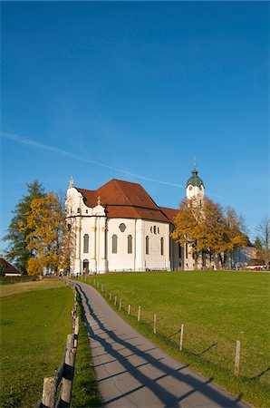 Church Wieskirche near Steingaden, Allgaeu, Bavaria, Germany Stock Photo - Rights-Managed, Code: 862-03888027