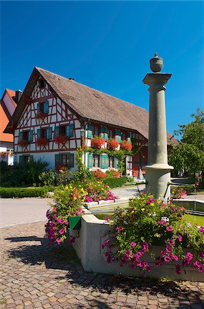 fachwerk - Fachwerkhaus in Hoeri, Bodensee, Baden-Württemberg, Deutschland Stockbilder - Lizenzpflichtiges, Bildnummer: 862-03888046