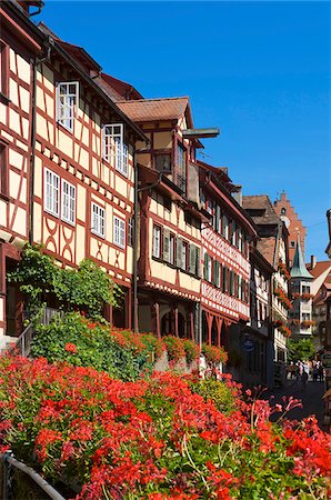 fachwerk - STEIGGASSE, Altstadt von Meersburg, Bodensee, Baden-Württemberg, Deutschland Stockbilder - Lizenzpflichtiges, Bildnummer: 862-03888042