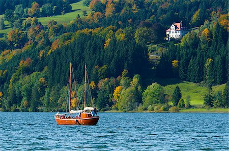 simsearch:862-03888121,k - Excursion en bateau sur le lac Alpsee, Allgäu, Bavière, Allemagne Photographie de stock - Rights-Managed, Code: 862-03888149