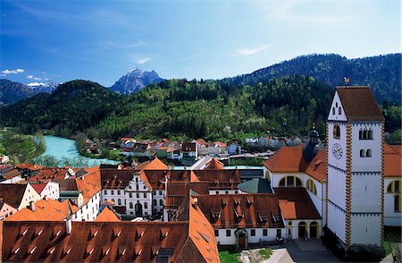 Fuessen, Allgaeu, Bavaria, Germany Stock Photo - Rights-Managed, Code: 862-03888159