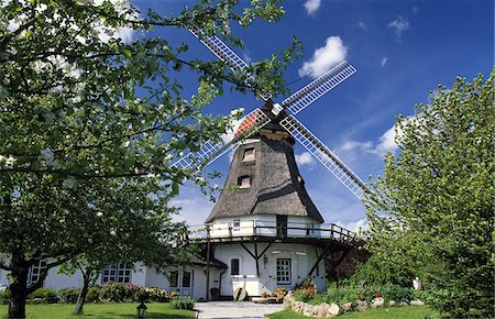 simsearch:862-03887941,k - Windmill in Grödersby, Schleswig-Holstein, Germany Stock Photo - Rights-Managed, Code: 862-03888163