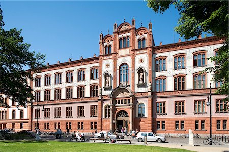rostock - University, Rostock, Mecklenburg-Western Pomerania, Germany Foto de stock - Con derechos protegidos, Código: 862-03888183