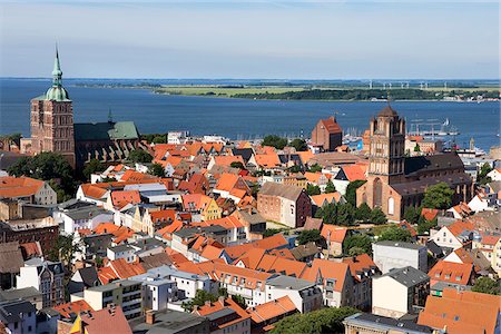 simsearch:862-03887941,k - Aerial view of Stralsund, Mecklenburg-Western Pomerania, Germany Stock Photo - Rights-Managed, Code: 862-03888196