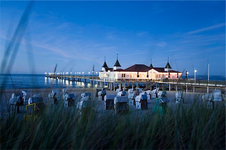 Pier, Ahlbeck, Usedom Island, Mecklenburg-Western Pomerania, Germany Stock Photo - Rights-Managed, Code: 862-03888211
