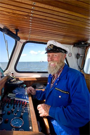 el capitán - Postship man Fiede Nissen, Northern Frisia, Schleswig Holstein, Germany Foto de stock - Con derechos protegidos, Código: 862-03888296