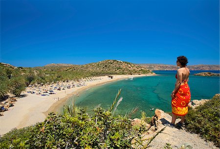 Vai Beach, East Coast,Crete, Greece Stock Photo - Rights-Managed, Code: 862-03888344