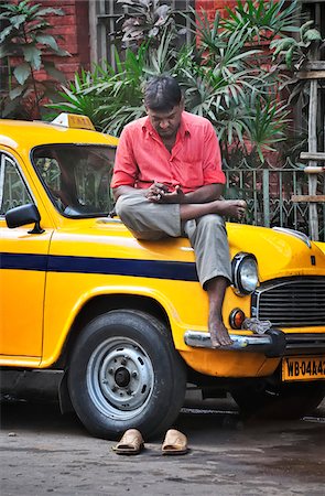 Taxi of Kolkata (Calcutta), India Stock Photo - Rights-Managed, Code: 862-03888416