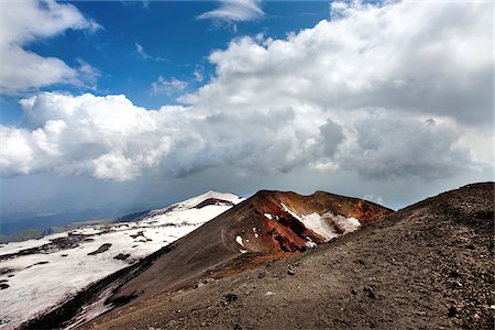 sicily etna - Cratère de l'Etna, Sicile, Italie Photographie de stock - Rights-Managed, Code: 862-03888605