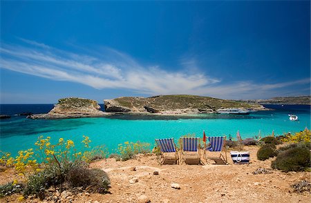 Blue Lagoon, l'île de Comino, Malte Photographie de stock - Rights-Managed, Code: 862-03888889