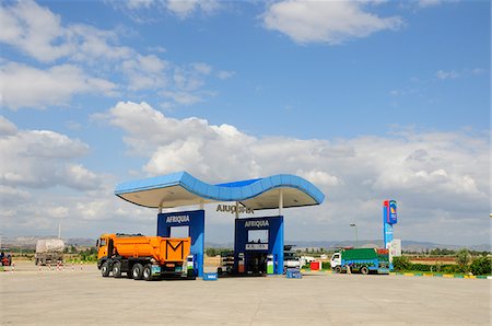 fuel station - Petrol station in the Atlas mountains. Morocco Stock Photo - Rights-Managed, Code: 862-03888905