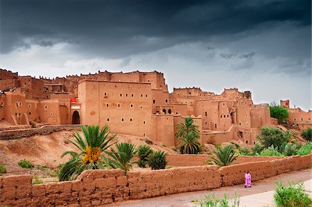 La vieille ville de Ouarzazate. Maroc Photographie de stock - Rights-Managed, Code: 862-03888911