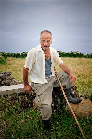 simsearch:862-03889213,k - Mr. Pedro Melo Lindo, a farmer from the Corvo island. Azores islands, Portugal Stock Photo - Rights-Managed, Code: 862-03889294