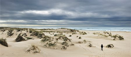 The vast empty beach and sand dunes of Sao Jacinto in Winter, Beira Litoral, Portugal Stock Photo - Rights-Managed, Code: 862-03889348