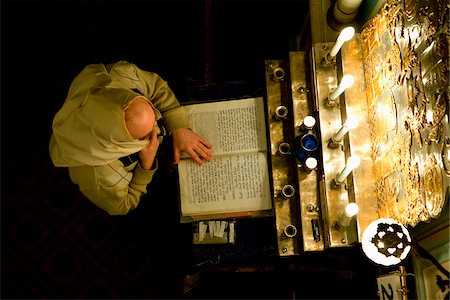 Russia, St.Petersburg; During a religious ceremony in the main old Synagogue in the historical centre Stock Photo - Rights-Managed, Code: 862-03889429