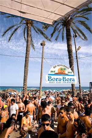 simsearch:862-03889682,k - Bora-Bora, Playa d'en Bossa, Ibiza, the Balearic Islands, Spain Stock Photo - Rights-Managed, Code: 862-03889663