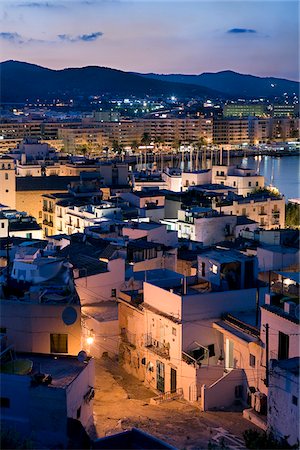 Dalt Vila, Eivissa, Ibiza, the Balearic Islands, Spain Foto de stock - Con derechos protegidos, Código: 862-03889676