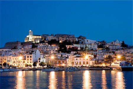 Harbour, Dalt Vila, Eivissa, Ibiza, the Balearic Islands, Spain Foto de stock - Con derechos protegidos, Código: 862-03889679