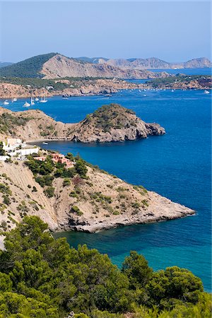 simsearch:862-03889689,k - It Cubells, Ibiza, the Balearic Islands, Spain Stock Photo - Rights-Managed, Code: 862-03889673